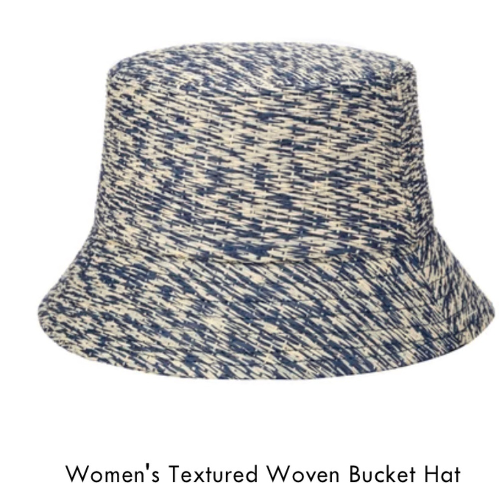 San Diego Hat Co. Textured Woven Bucket Hat, Blue, O/S   PG1289 - Picture 5 of 11